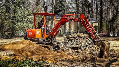 mini excavator spreading gravel|Best single machine for land clearing/grading/compacting a gravel .